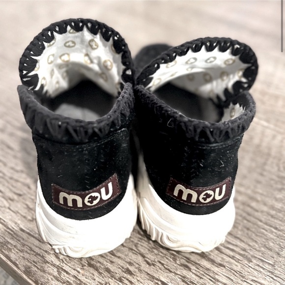 Mou Free People Training Day Suede Chunky Sneaker Moccasin Booties - Picture 6 of 14